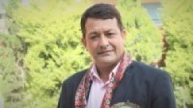 नेपाली काँग्रेसबाट गोकर्णेश्वर नगरपालिका मेयरको उम्मेदवार दिपक रिसाल